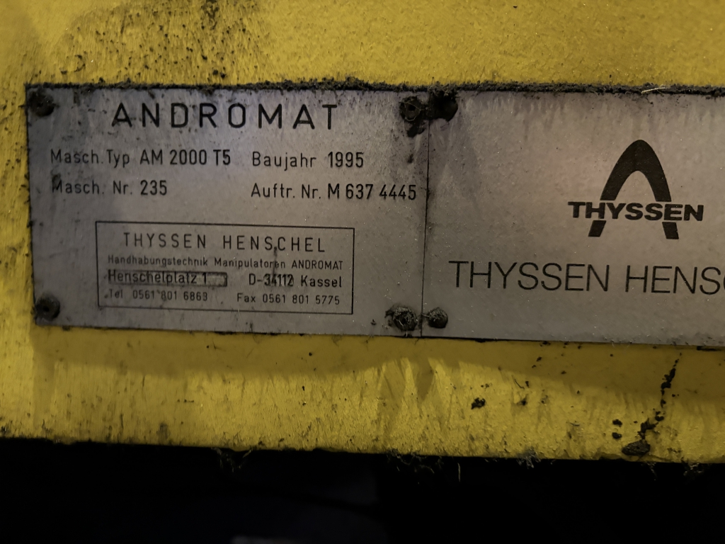 Thyssen Henschel Andromat Manipulator AM 2000 / T5 – Satılık